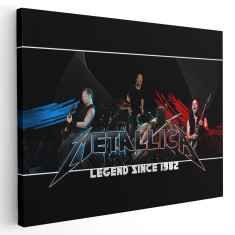 Tablou afis Metallica trupa rock 2322 Tablou canvas pe panza CU RAMA 80x120 cm