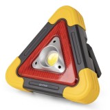 Lanternă LED Entac Solară Semnalizator Urgență 300 lm Galben Negru Plastic Autonomie 15h