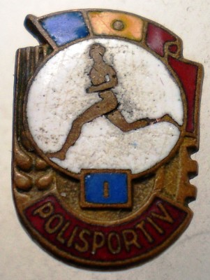 I.527 INSIGNA ROMANIA POLISPORTIV CATEGORIA CLASA I email foto