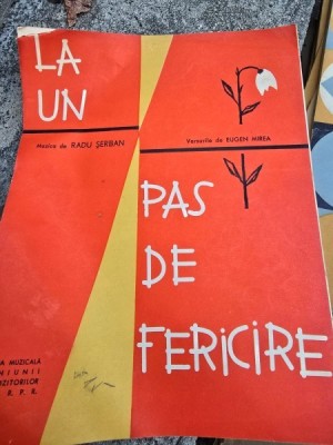 Partitura, Pas de fericire - Radu Serban, Eugen Mirea foto