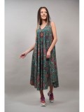 Rochie Lunga Bretele Colorata Mandale Alessia Verde S-M Sweet Girl Poliester Rochii de zi Eleganta