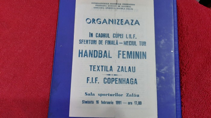 program Textila Zalau - F.I.F. Copenhaga