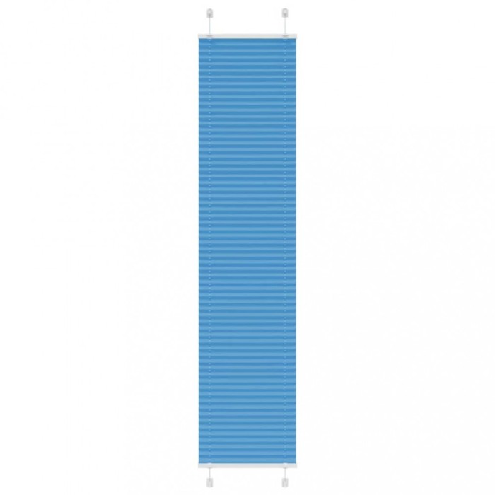 vidaXL Jaluzea plisată Albastru 40x200 cm Lățime țesătură 39,4 cm