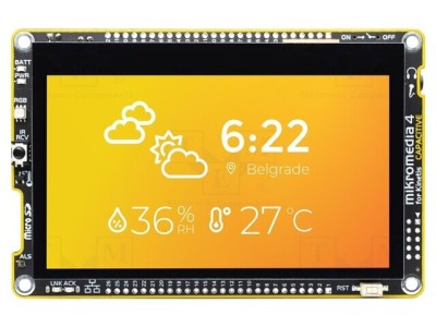 Mikromedia 4 TFT Display 4.3&amp;quot; LED Ethernet I2C Capacitive foto