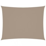 Cumpara ieftin Panza parasolar gri taupe 4x6 m tesatura oxford dreptunghiular