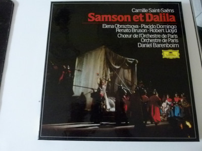 Samson et Dalila- Saint -Saens, Barenboim , orch. de Paris - 3 vinil box foto