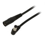 Cablu DC 5,5/2,5 mm Mufă-Soclu &icirc;n Unghi 2x0,5mm&sup2;, WEST POL