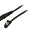 Cablu DC 5,5/2,5 mm Mufă-Soclu &icirc;n Unghi 2x0,5mm&sup2;