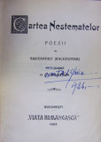 CARTEA NESTEMATELOR, POEZII de ALEXANDRU MACEDONSKI , 1923