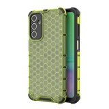 Husa antisoc compatibila samsung galaxy a15, honeycomb airbag, verde