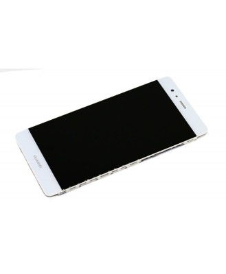 Ecran LCD Display cu Rama Complet Huawei P9 Alb foto
