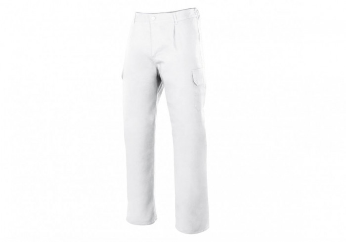 Pantaloni cu buzunare multiple VELILLA 345, culoare alba, marimea 40 - OUTLET