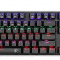 Tastatura gaming mecanica T-Dagger Naxos, iluminare rainbow (Negru)