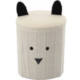 Taburet pentru copii, pliabil cu spatiu depozitare, 80kg, 28&times;34 cm, bej Household NewTrend