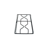Grătar plită două focuri 408x258 mm pentru plită P0256 Compatibil