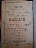 Carte ebraica/ germana- Machsor, 1889