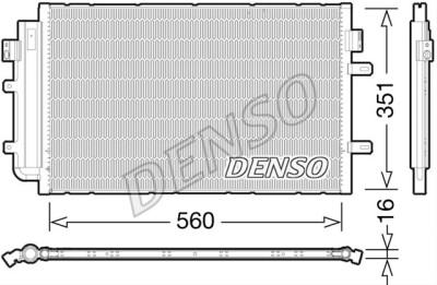Condensator climatizare AC Denso, IVECO DAILY, 09.2011-2016; DAILY, 04.2016- motor 2,3 TD; 3,0 TD; 3,0 benzina, aluminiu/ aluminiu brazat, 606(570)x3 foto