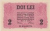 ROMANIA 2 LEI BGR 1917 aUNC