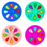 Spinner POP IT multicolor, jucarie cu bule antistres, diametru 9 cm, ProCart
