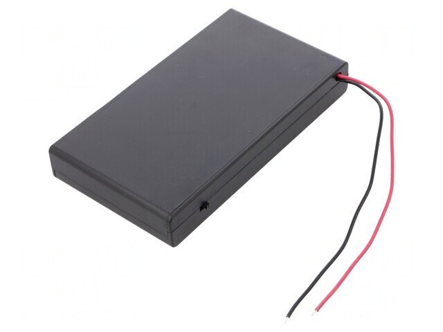 Suport Baterii AA 8x cu Comutator Negru 150mm