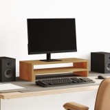 VidaXL Suport monitor, stejar artizanal, 54x22x15 cm, lemn prelucrat