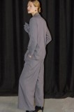 Answear Lab pantaloni femei, culoarea gri, lat, high waist