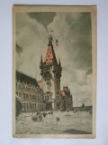 Iasi:Palatul Culturii,c.pos.tipografiata cu timbru rar de 10 Bani circulata 1959