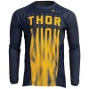 Tricou cross/atv Thor Pulse Vapor, albastru/portocaliu, marime L