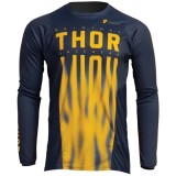 Tricou cross/atv Thor Pulse Vapor, albastru/portocaliu, marime L