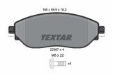 TEXTAR 2208701 Q+ set placute frana,frana disc