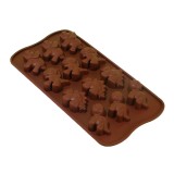 Forma din silicon pentru jeleuri si bomboane, design dinozauri,12 alveole,21x7 cm