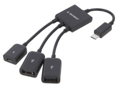 Adaptor USB Dual Micro USB și USB A