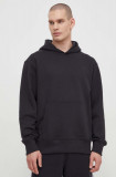 Cumpara ieftin Adidas Originals hanorac de bumbac Contempo French Terry Hoodie bărbați, culoarea negru, cu glugă, uni, HK2937