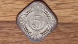 R08 Olanda - moneda de colectie raruta - 5 cents 1923 - romboidala - spectaculoasa !, Europa