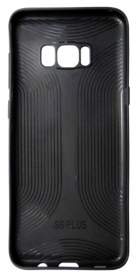 Husa silicon + piele ecologica neagra pentru Samsung Galaxy S8 Plus (G955) foto