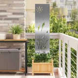 vidaXL Ecran de intimitate pentru grădină Argintiu 32 x 140 cm 876207