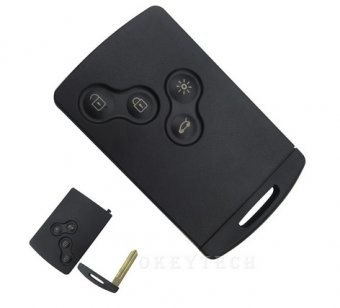 Carcasa cheie telecomanda Topautochei&reg; pentru Renault Clio Megane Koleos 4 butoane