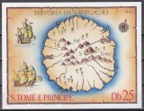 Sao Tome si Principe 1979 - Istoria Navigației, Coliță NDT, Cota 12 EURO, MNH