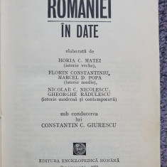 Istoria Romaniei in date- Horia C. Matei, Florin Constantiniu, 1972, 525 pag