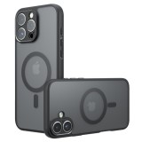 Husa iPhone 16 Pro Asteroid GSM PureFrost MagSafe, negru frost