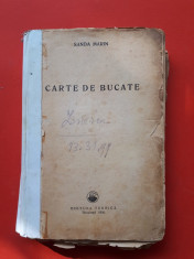 CARTE DE BUCATE ? SANDA MARIN an 1956 cu file deslipite stare uzata foto