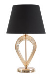 Lampa de masa Maxt, Mauro Ferretti, 32.5x53.5 cm, fier, auriu/negru