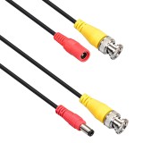 Cablu video CCTV pentru camere supraveghere, 30m, mufat BNC si jack alimentare 12v 5.5x2.1mm