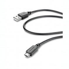 Cablu Date Micro Usb Cellularline 1.2m Negru foto