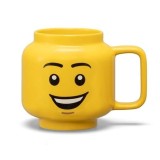 Cumpara ieftin Cana mare LEGO din ceramica &ndash; Cap de baiat fericit