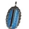 Pandantiv cu Opal Qwyhee, fir metalic Argint, Bleu, 4.5 cm