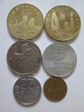 Lot 6 monede colectie:Romania,Slovenia,Slovacia,Moldova,vedeti foto, Circulata, Iasi, Printata