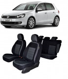 Cumpara ieftin Set huse scaune auto dedicate VOLKSWAGEN GOLF 6 2009-2013 (Bancheta fractionata+huse cotiere)