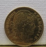 Moneda de aur de 10 franci din 1901