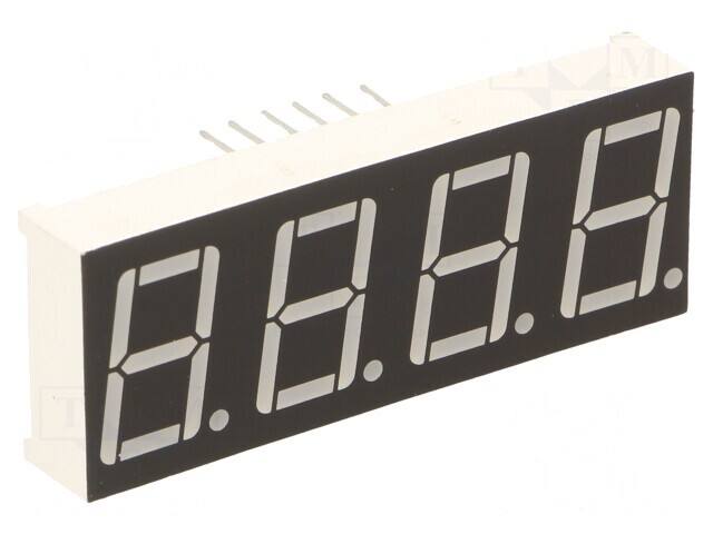 Afișaj LED 7 Segmente 14.2mm 4 Digits Albastru